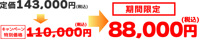 期間限定価格イメージ